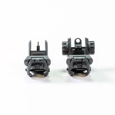 Trinity Force Polymer Spring Loaded Flip Up Front and Rear Sights, Black, New