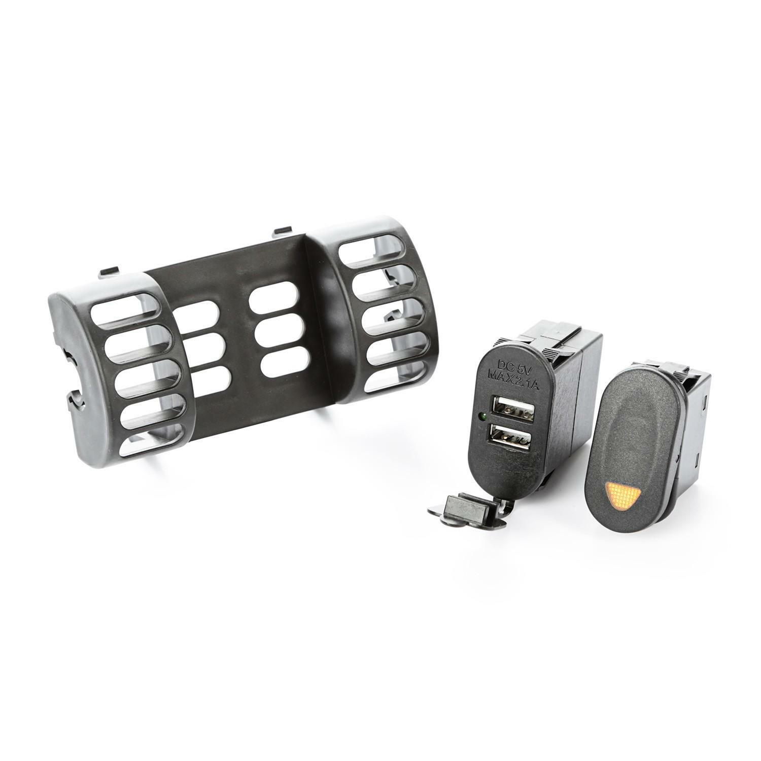 Switch Pod pour aération AC avec double port USB pour Jeep Wrangler TJ 1997-2006