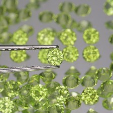 3mm Lot 6,10,20,50 pcs Round Cut Natural Gemstone Green PERIDOT