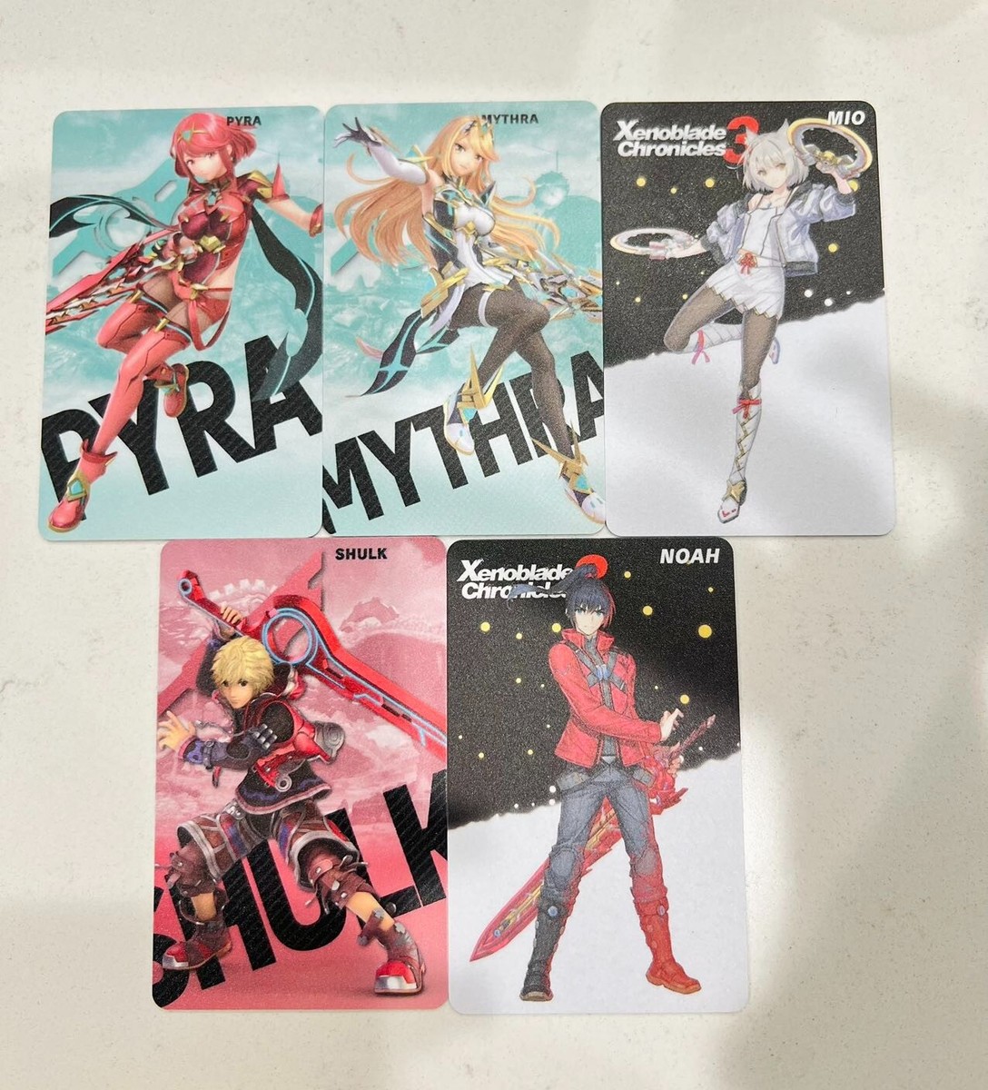 ALL 5PCS Amiibo Xenoblade 3 Chronicles PVC NFC Game Card