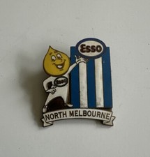 ESSO North Melbourne Kangaroo’s Football Club VFL AFL Vintage Enamel Badge
