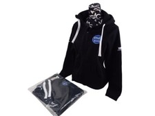 Yamaha Racing Men's MEDIUM / Black Full Zip Hoodie Sweat Jacket - NEW