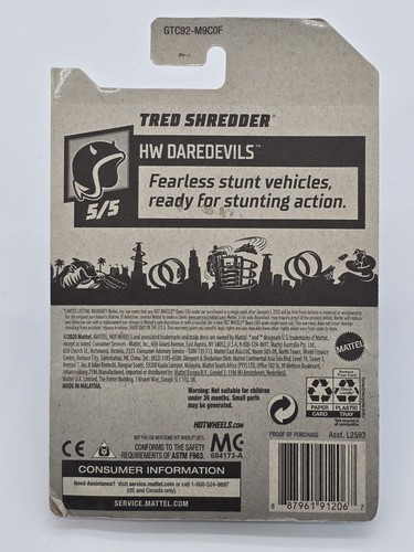 Hot Wheels - HW Daredevils - Tred Shredder Blue - Treasure Hunt - In Protector - Picture 4 of 5