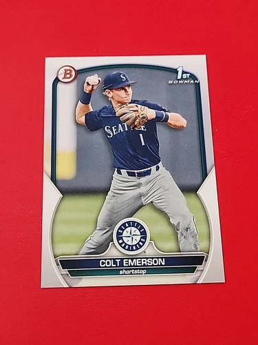 2023 Bowman Draft Paper Base BD-42 Colt Emerson - Seattle Mariners