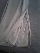 womens VINTAGE Barry Bricken size 8 long silk linen skirt..pastel green 