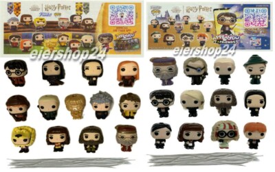 Alle 2 Komplettsätze HARRY POTTER 2023 & 2024 Figuren inkl. aller BPZ KINDER JOY