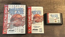 College Slam Genesis Game Complete Like NBA Jam 40 College Teams