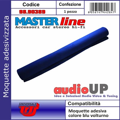 Moquette Acustica Adesiva Per Rivestimento Box Colore Blu Scuro - Foto 12