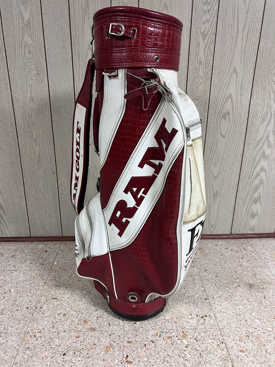 RAM GOLF ゴルフバッグ キャディバッグ 革製 Vintage RAM Red