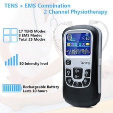 OSITO EMS Muscle Stimulator TENS Unit Pulse Massager Machine Pain Relief Kit 4Pa