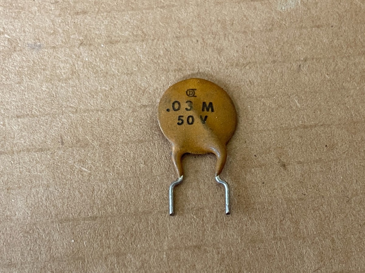 Rare NOS Circle D Ceramic Disc .03 uf 50v Guitar Tone