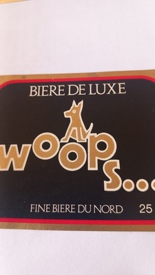 Altes Bieretikett WOOPS Brie ST OMER.