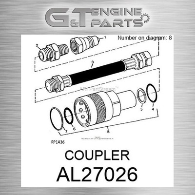 AL27026 COUPLER fits JOHN DEERE (Surplus Open Box) | eBay