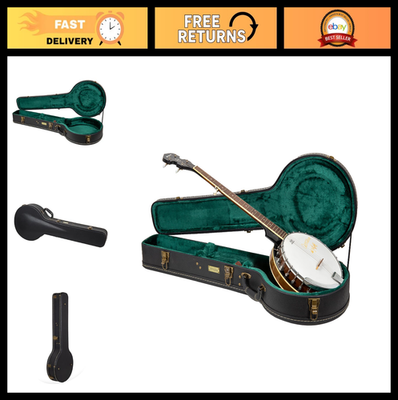 Wooden Banjo Case for 5-String Resonator Banjos - Vintage Hardware