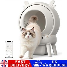 Self Cleaning Cat Litter Tray 65L Automatic Sensors App Control Smart Cat Toilet