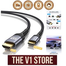Mini HDMI to HDMI Cable 6FT - Stable 4K Transmission for All Mini HDMI Devices