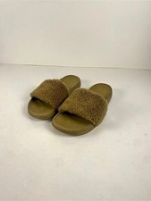 lululemon Fleece Restfeel Gold Slides Size 7