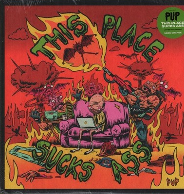 Pup This Place Sucks Ass LP Neon Orange Vinyl Kanada Rise 2021 Noch Versiegelt