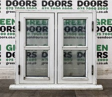 FROSTED BATHROOM CASEMENT WINDOW EXTERNAL EXTERIOR SMALL WOODEN TIMBER FLUSH