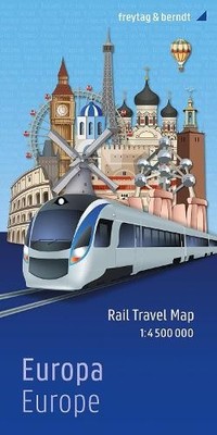 Rail Travel Map Europe - 9783707924206