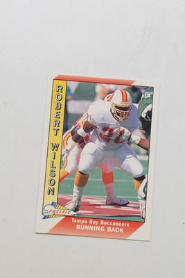 1991 PACIFIC PLUS SERIES II #654 ROBERT WILSON RC. TAMPA BAY BUCCANEERS. NM