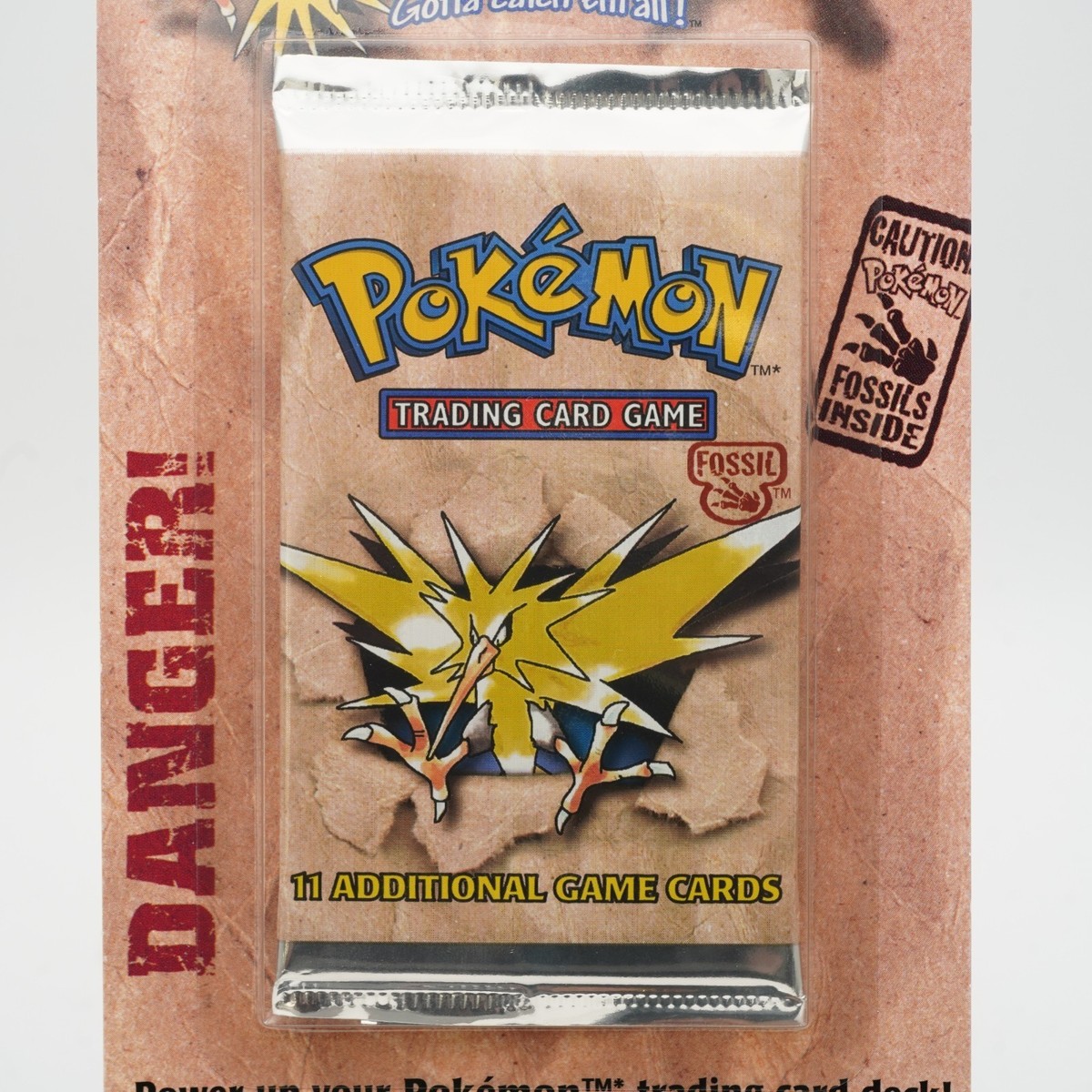 Pokemon Fossil Blister Booster Pack Factory Sealed Zapdos Art 1999