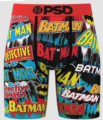 PSD X Batman Men s Core Standard Underwear Boxer Briefs  Batman Eras  Size XL