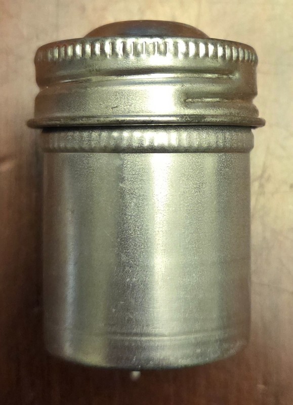 VINTAGE Aluminum 35mm Film Canisters - Unbranded, With Metal Top and seal ring