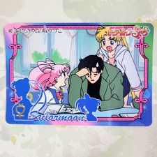 Sailor Moon Vintage Japan Carddass 10 Trading Card 402 - Usagi Mamoru Chibiusa