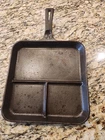 Wagner Ware Sidney  O - 1101 Bacon Egg Breakfast Skillet Cast Iron  Square