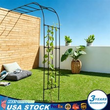Half Side Garden Arch Trellis Plants Climbing Trellis Patio Wedding Lawn Archway
