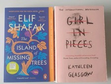 THE ISLAND OF MISSING TREES Shafak Elif GIRL IN PIECES Kathleen Glasgow 2 BOOKS