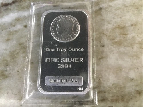 1 oz 999 Silver Morgan Tribute Bar Sealed By Highland Mint
