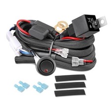 Wiring Harness 2 Lead, Fastchoy Auto 12v Nylon LED Light Bar Wiring 2 Leads