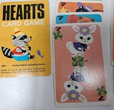 1963 Whitman HEARTS Card Game COMPLETE excellent Condition W/ Case Vintage