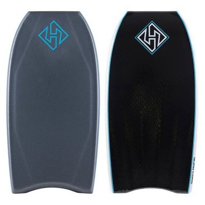 Hubboards Hubb Quad Sci-Five Crescent Bodyboard- 43.5-GY/WH/BK