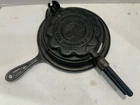 Vintage Western Importing Co. Cast Iron Heart Shaped Rosette By Griswold Waffle