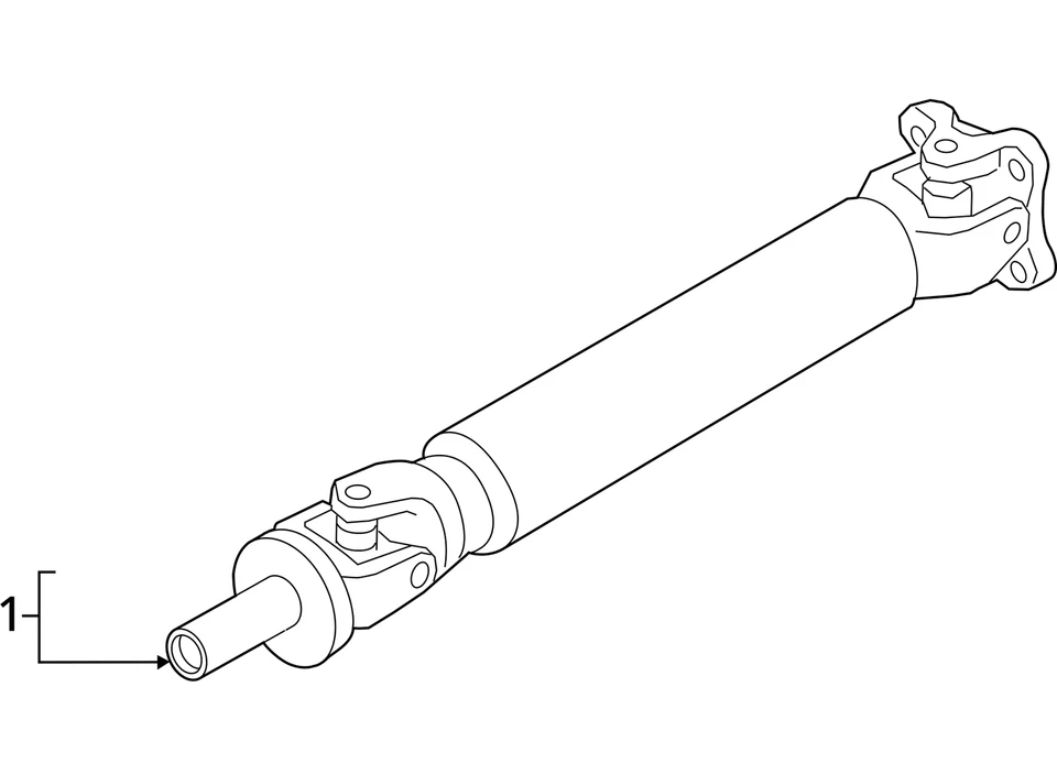Nissan Titan XD 2017-2019 eje de transmisión trasero 139,8" WB PN-37300EZ00D OEM Foto 4 de 4