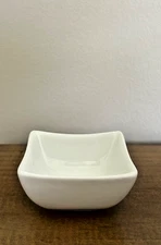 US Airways Nut Bowl White Square 1 3/8" Tall