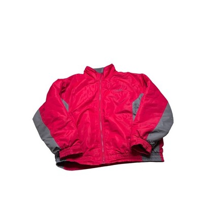 Cabelas Outdoor Gear Red Gray Fleece Lined Zip Up Jacket Mens XL hunting