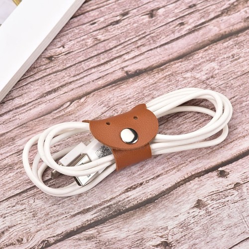 Cartoon Style Bear PU Cable Clips Buckle Wire Management For Electronic Devices - Picture 6 of 16