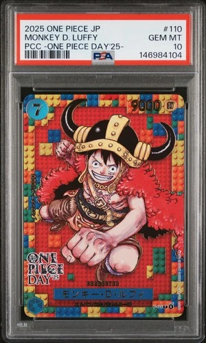 2025 ONE PIECE JAPANESE PREMIUM COLLECTION OP DAY'25 #110 MONKEY D. LUFFY PSA 10