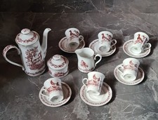 Graf von Henneberg Porzellan, Jlmenau, 15 teiliges Kaffeeservice, DDR