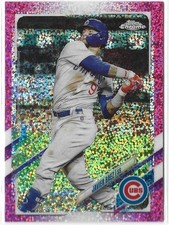 Javy Baez 2021 Topps Chrome Magenta Speckle Refractor #/350