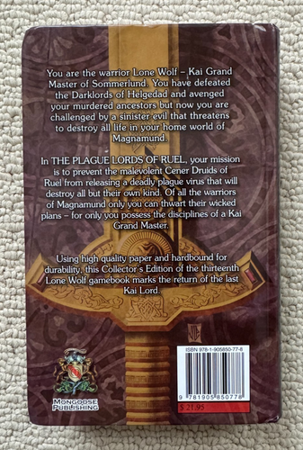 The Plague Lords of Ruel Joe Dever - Lone Wolf 13 Hardcover Collector's Edition - Picture 2 of 11