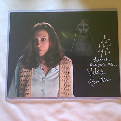 Bonnie Aarons Signed The Nun Valak 8x10 Photo Photograph JSA COA