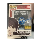 Funko Pop! Vinyl L Death Note #219 Hot Topic Exclusive Autographed