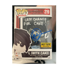 Funko Pop! Vinyl L Death Note #219 Hot Topic Exclusive Autographed