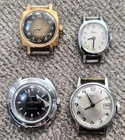 Vintage Timex Manuel Wind-up Watch Lot 4 Total USED Working NO BANDS