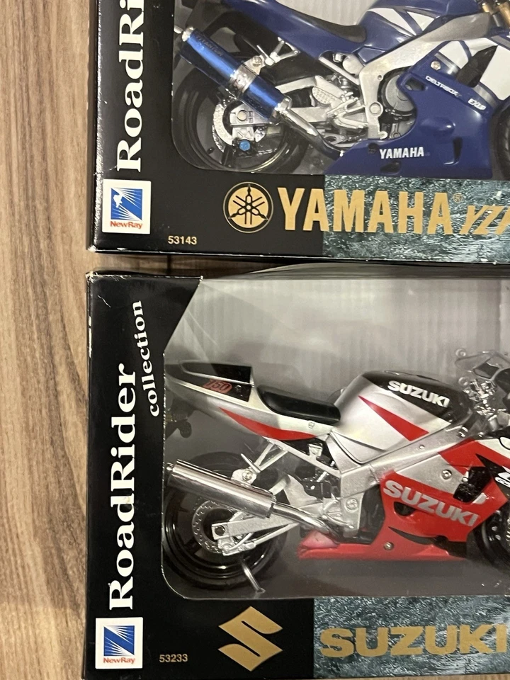 Lot Of 2 Ray Road Rider Collection Yamaha YZF-R1 & Suzuki GSX-R750 Motorcycle - Image 2 of 4